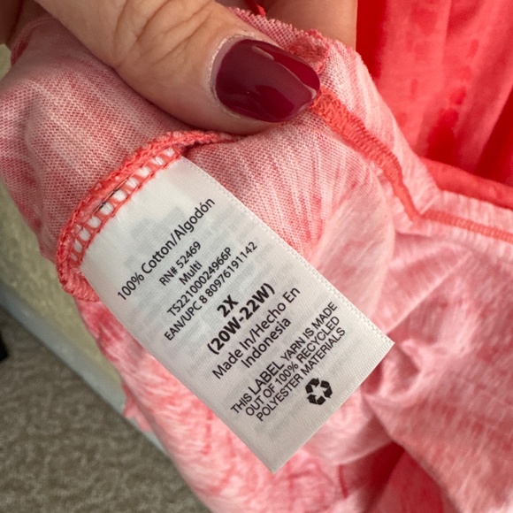 NWT Terra and Sky coral dress - Picture 4 of 4